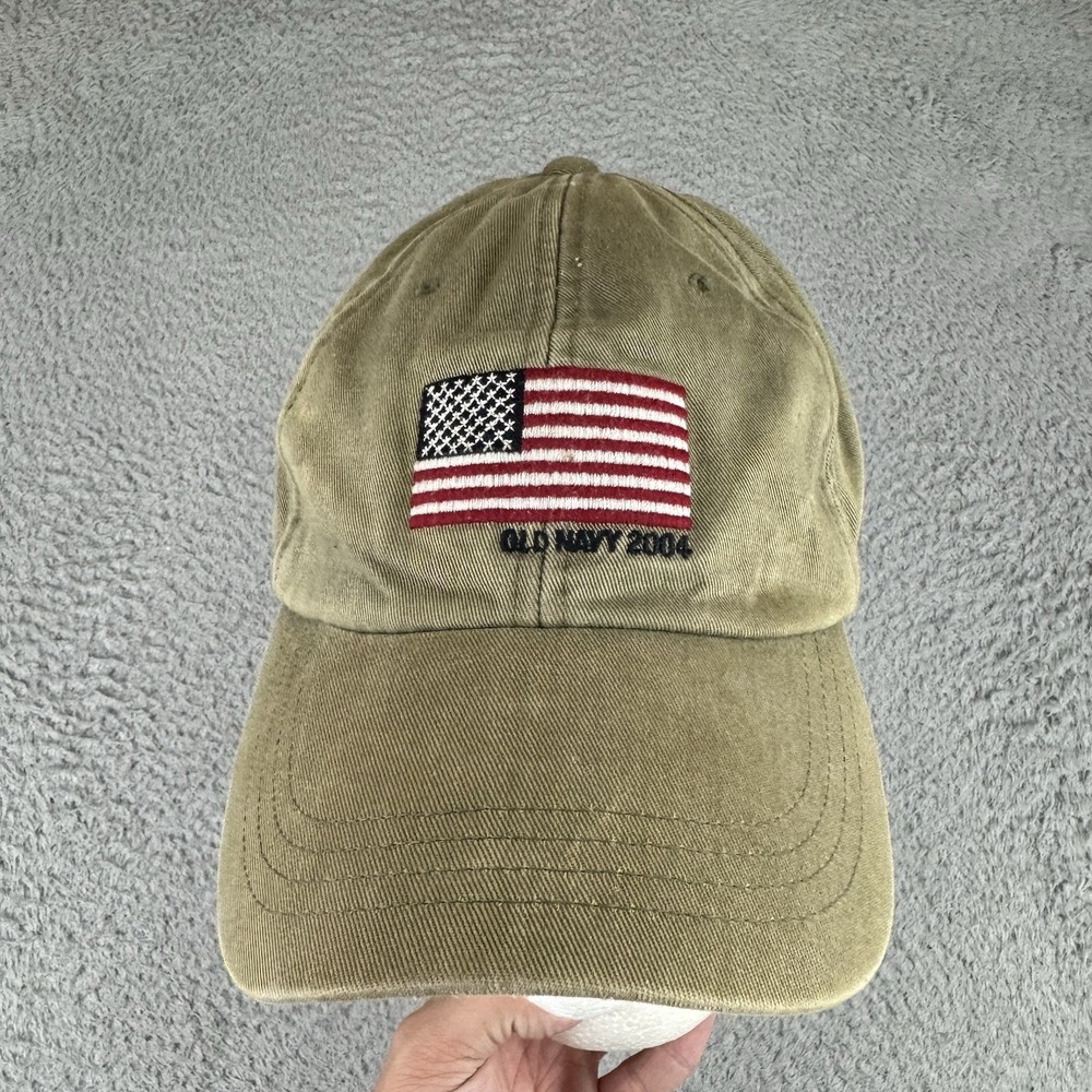 Old Navy Baseball Cap Men's L/xl Adjustable American Flag Patriotic 2004 Vtg Y2k
